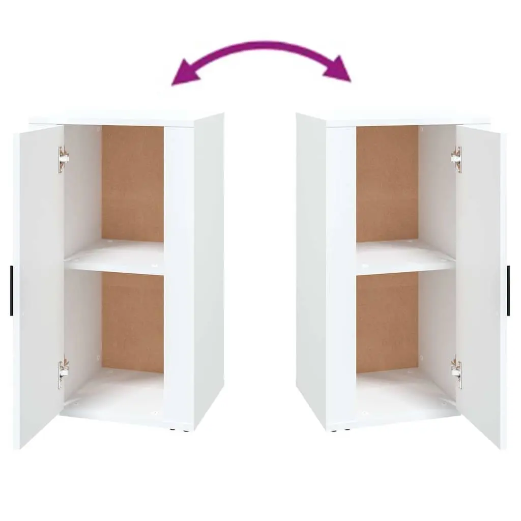 Sideboard Cabinet White Storage Cupboard Engineered Wood 40x33x70cm
