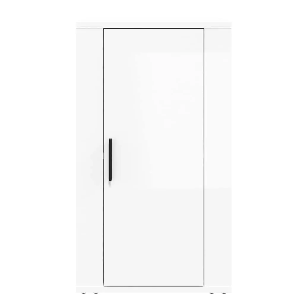 White High Gloss Sideboard Storage Cabinet Engineered Wood Buffet Cupboard