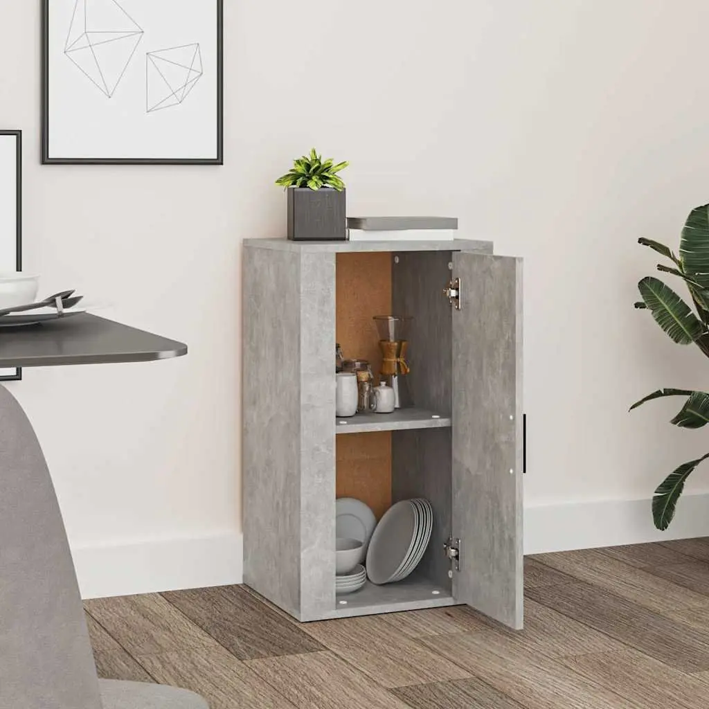 Sideboard Storage Cabinet Grey Engineered Wood 40 x 33 x 70 cm