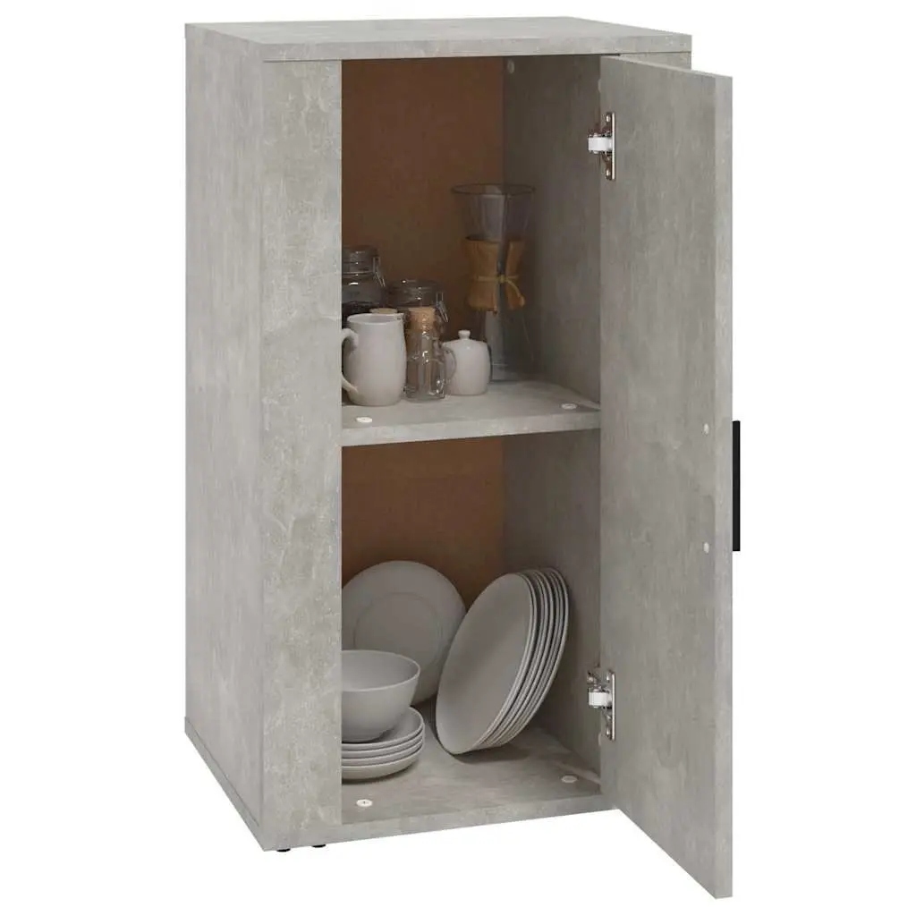 Sideboard Storage Cabinet Grey Engineered Wood 40 x 33 x 70 cm