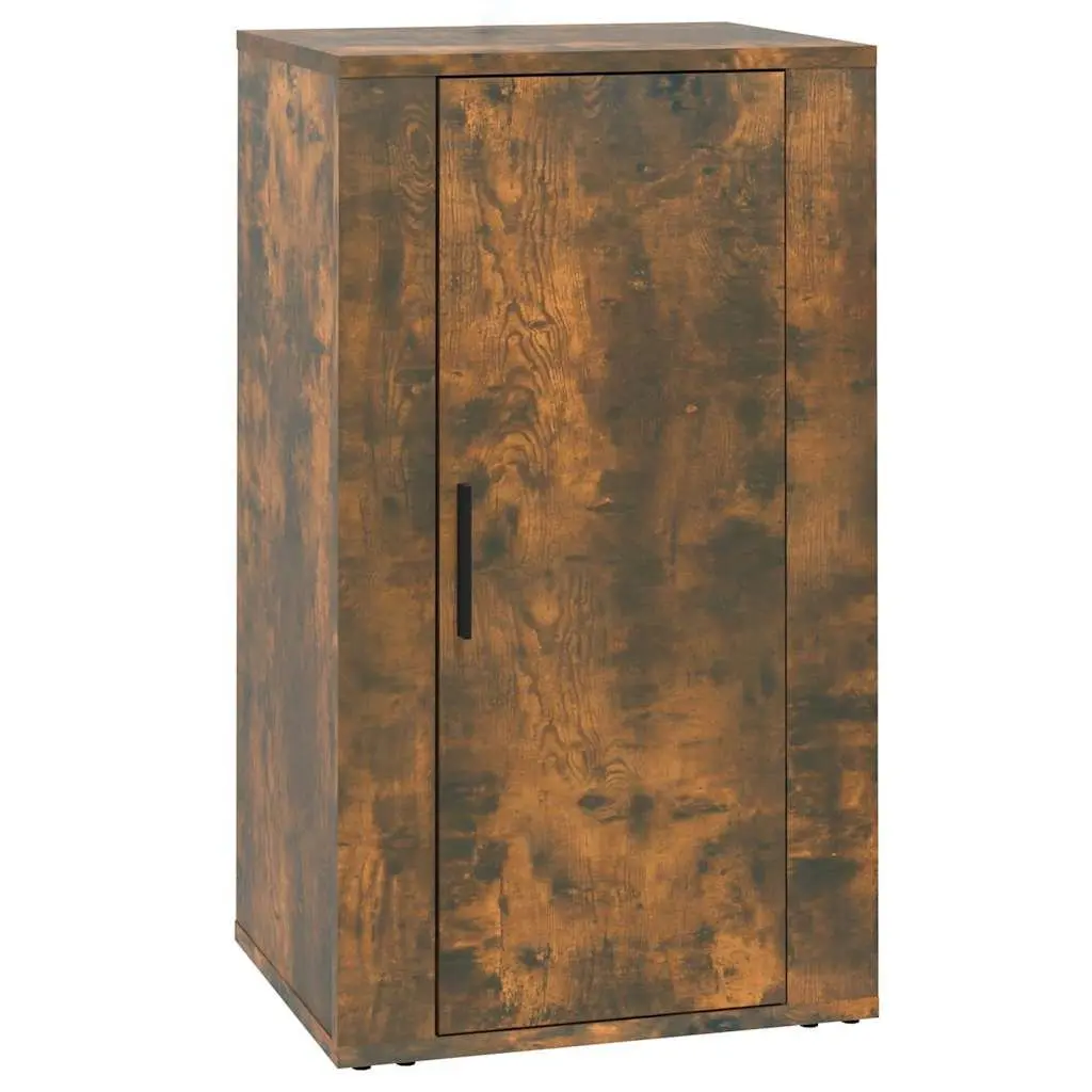 Sideboard Storage Cabinet Brown Engineered Wood Buffet with Door Compartments 40W x 33D x 70H cm