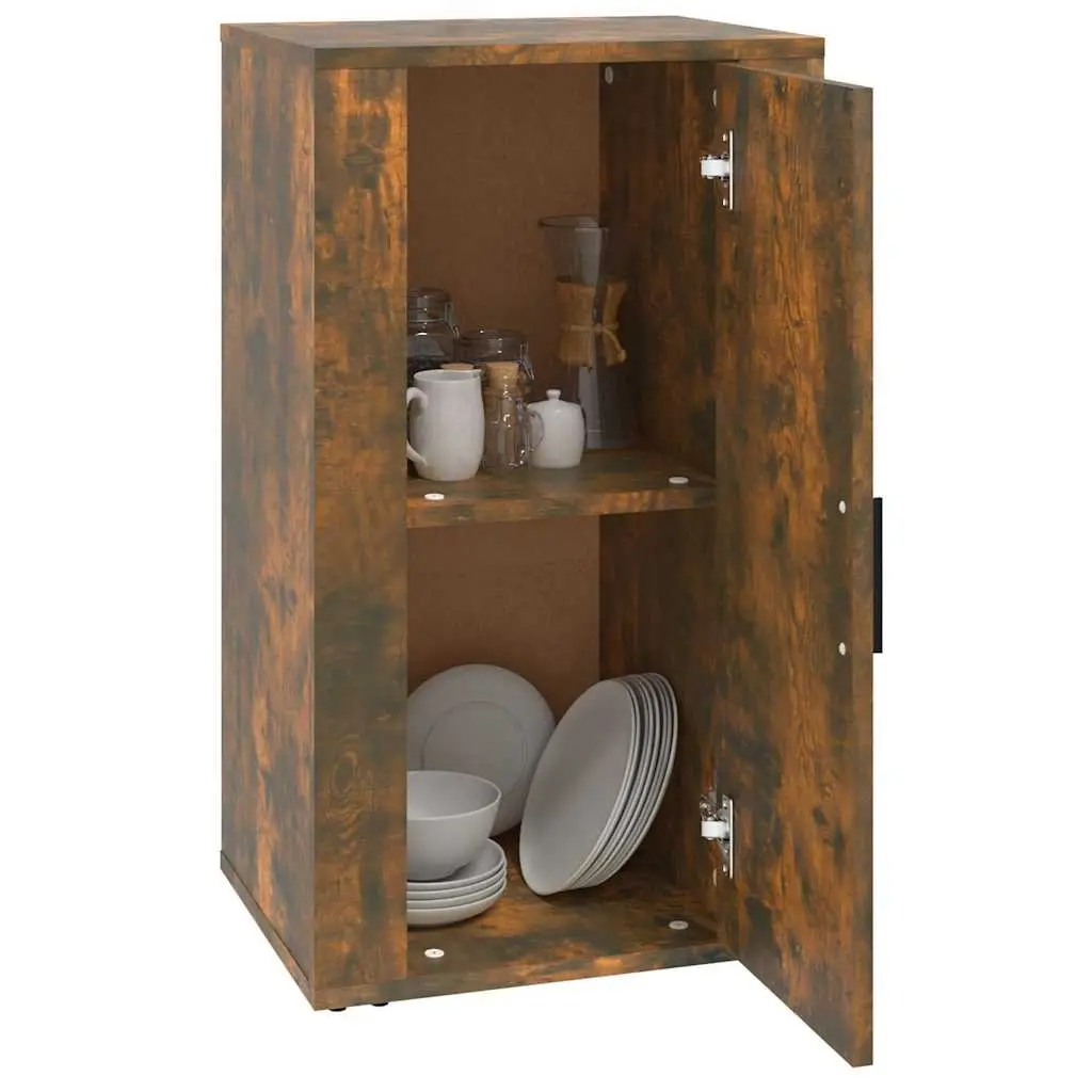 Sideboard Storage Cabinet Brown Engineered Wood Buffet with Door Compartments 40W x 33D x 70H cm