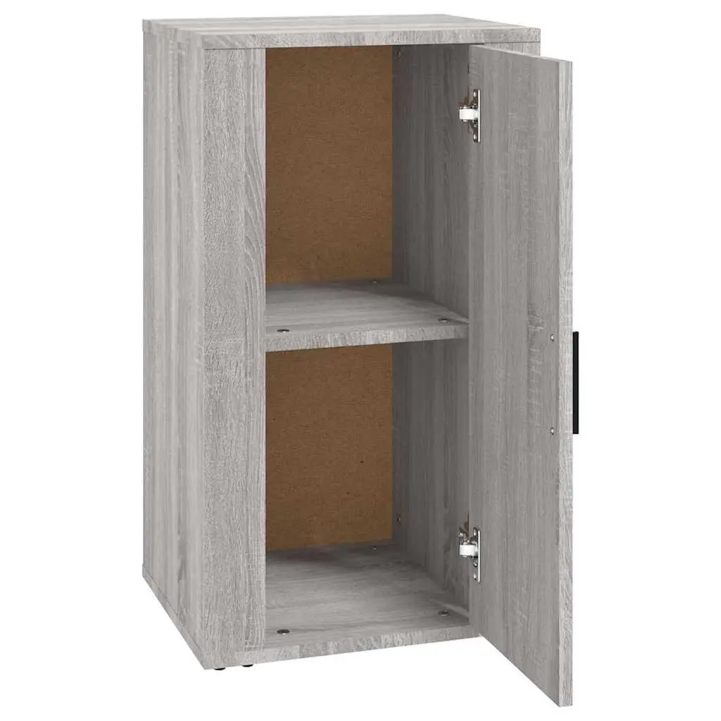 Grey Sideboard Storage Cabinet Living Room Furniture Engineered Wood 40x33x70cm