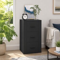Versatile Black Sideboard with Practical Design