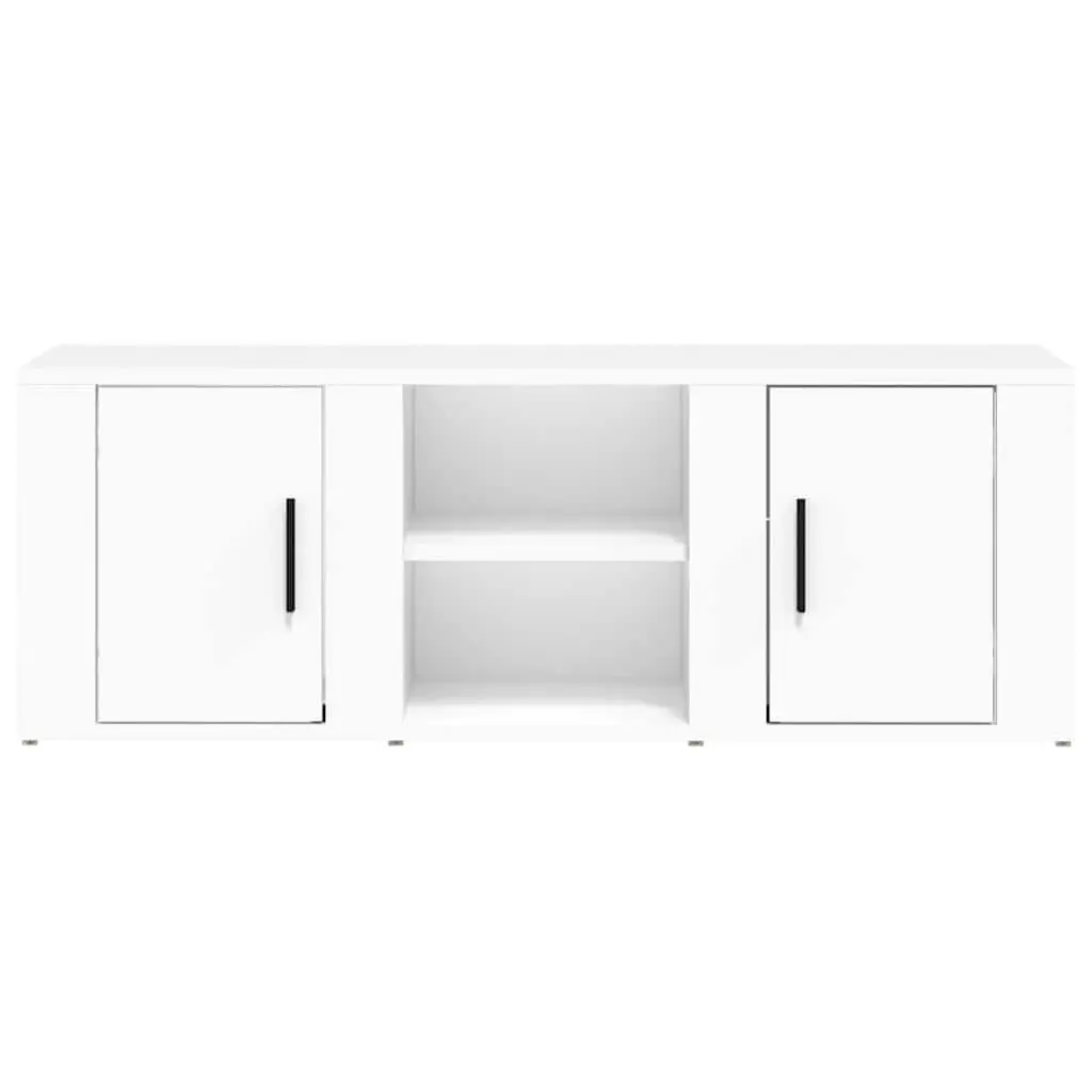 TV Cabinet Storage Media Unit 100x31.5x35 cm White