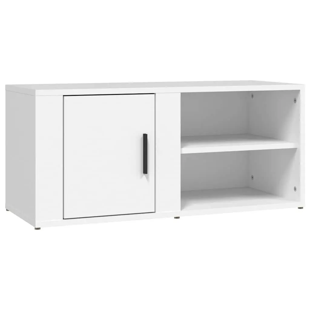 TV Cabinets Media Storage Unit 80x31.5x36 cm White 2 Piece