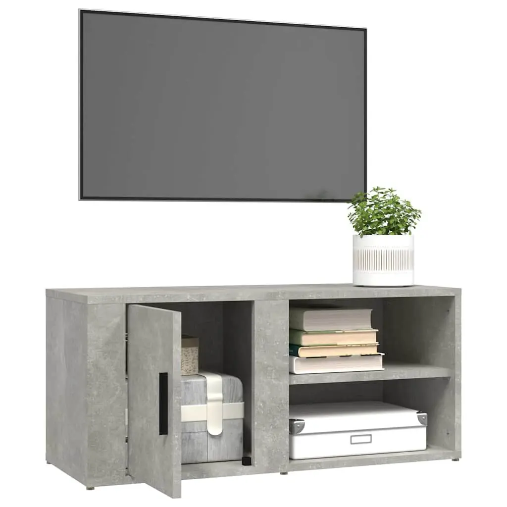 TV Cabinets Media Storage Unit 80x31.5x36 cm Grey 2 Piece