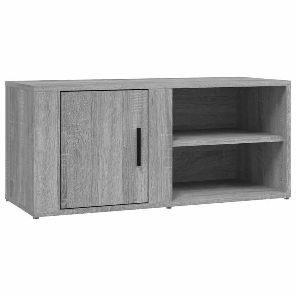 TV Cabinets Media Storage Unit 2 pcs Grey 80 x 31.5 x 36 cm