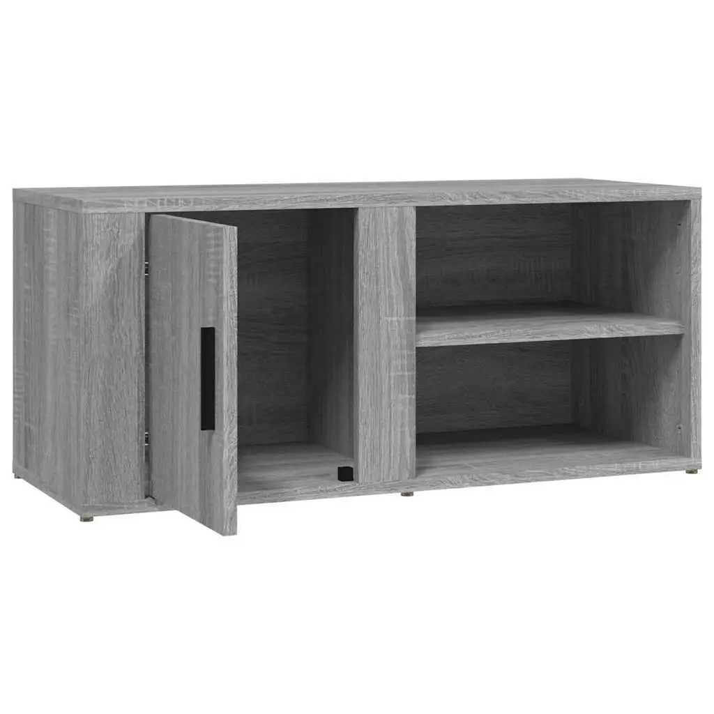 TV Cabinets Media Storage Unit 2 pcs Grey 80 x 31.5 x 36 cm