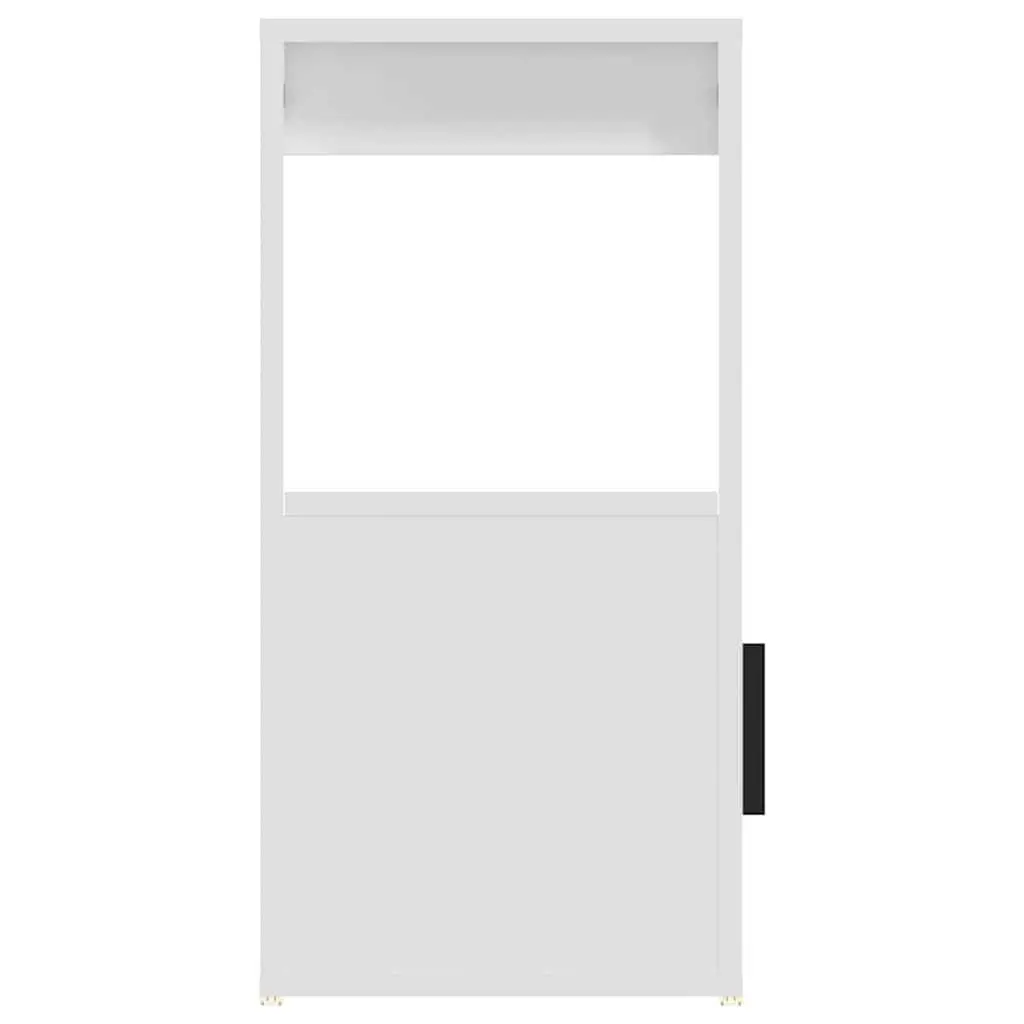 Sideboard Storage Cabinet 80x30x60 cm White for Living Room with Shelf and Doors