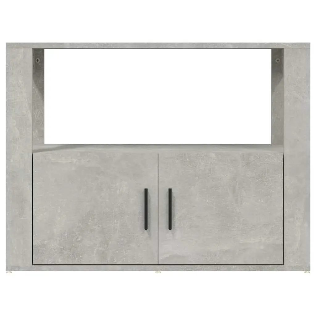 Sideboard Storage Cabinet Grey Engineered Wood Buffet Living Room Organiser