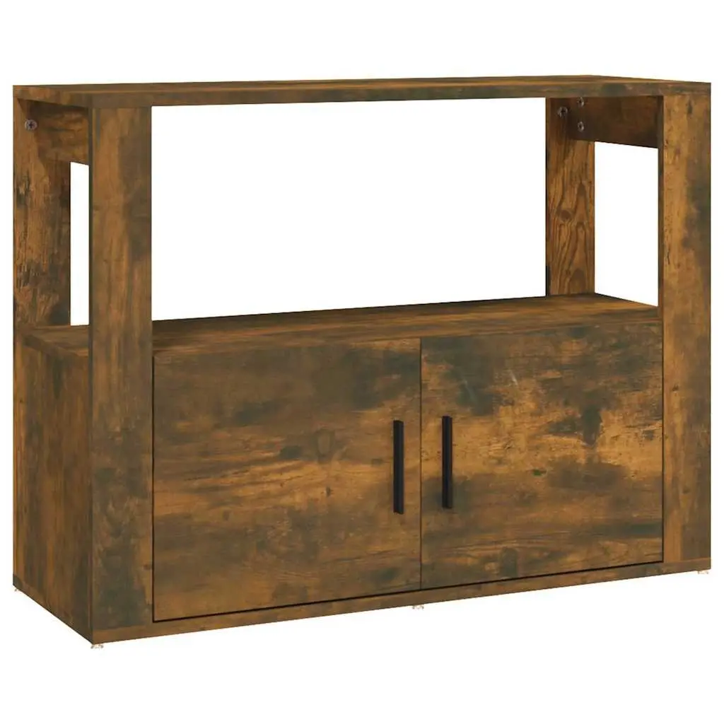 Sideboard Cabinet Smoked Oak Brown Storage Buffet Living Room Furniture
