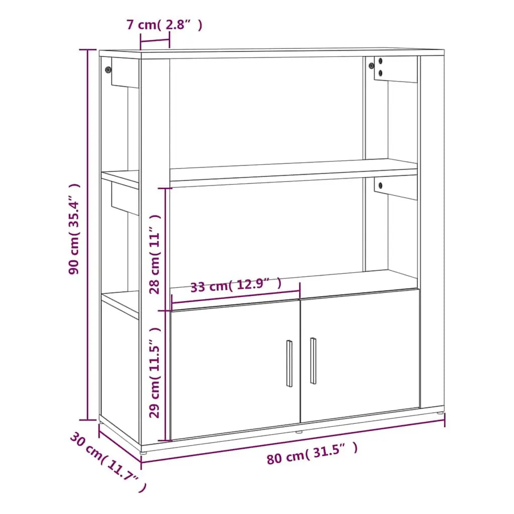 Black Sideboard with Ample Storage Solutions