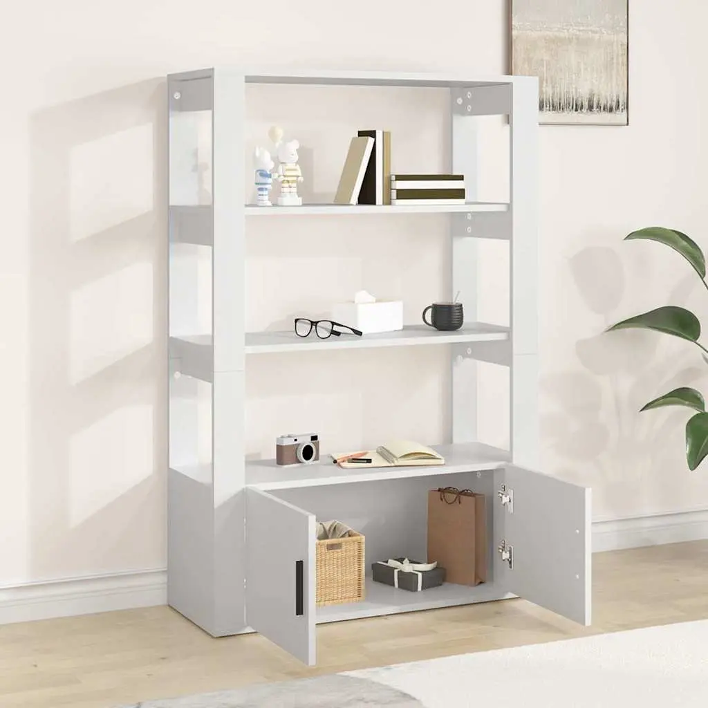 White Sideboard Cabinet with Ample Storage