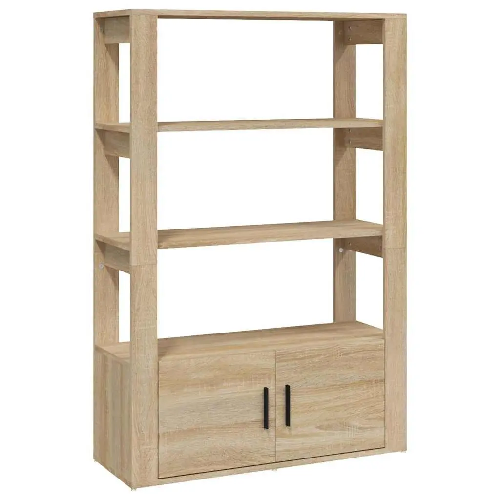 Sideboard Brown Storage Cabinet with Shelves and Doors Living Room Furniture