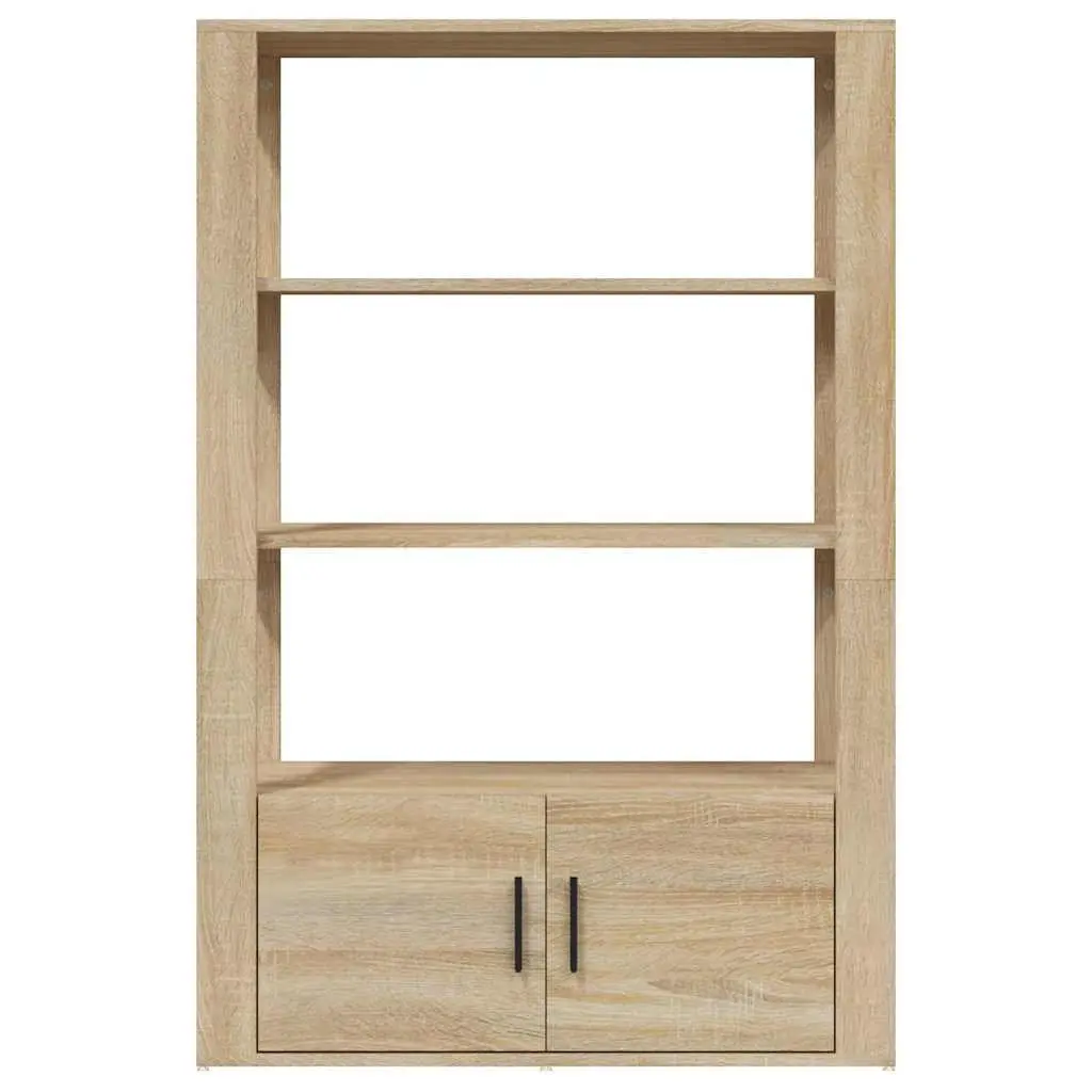 Sideboard Brown Storage Cabinet with Shelves and Doors Living Room Furniture