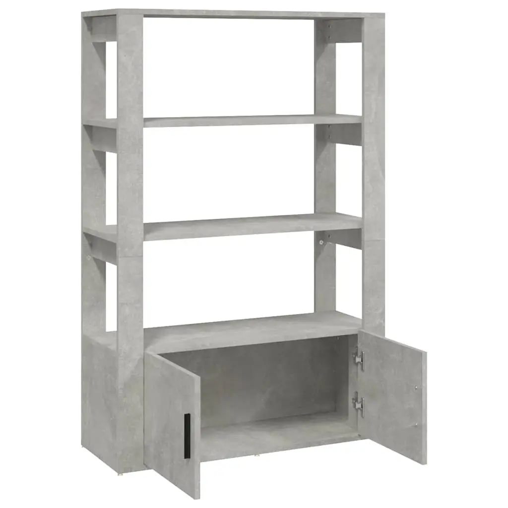 Sideboard Grey Storage Cabinet Engineered Wood 80L x 30W x 1195H cm