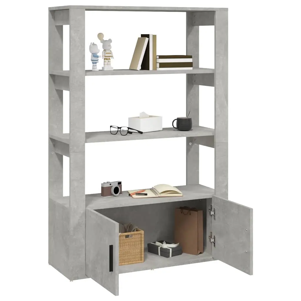 Sideboard Grey Storage Cabinet Engineered Wood 80L x 30W x 1195H cm