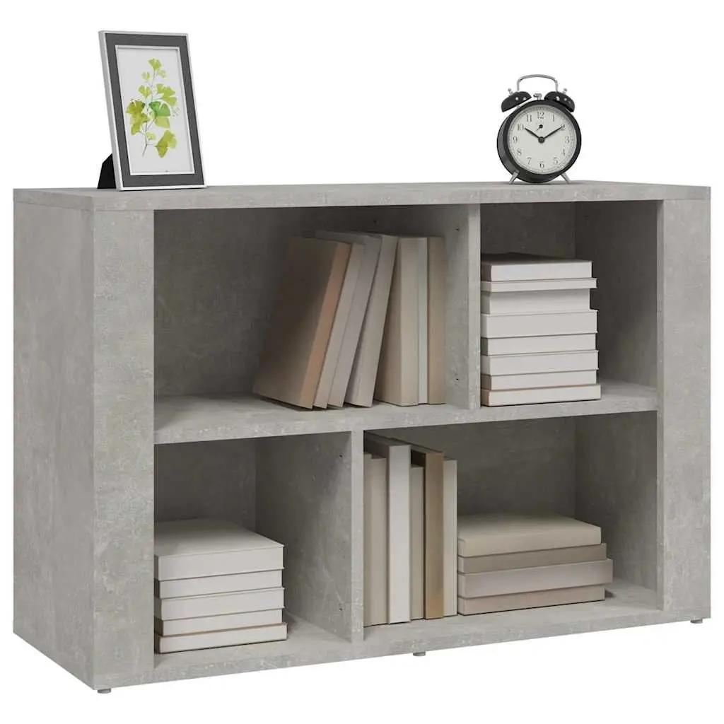 Sideboard Grey Storage Cabinet Engineered Wood Living Room Furniture Organizer