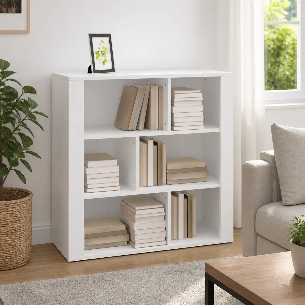 Sideboard White Storage Cabinet 80x30x80 cm Living Room Furniture Engineered Wood