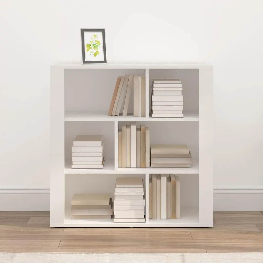 Sideboard White Storage Cabinet 80x30x80 cm Living Room Furniture Engineered Wood