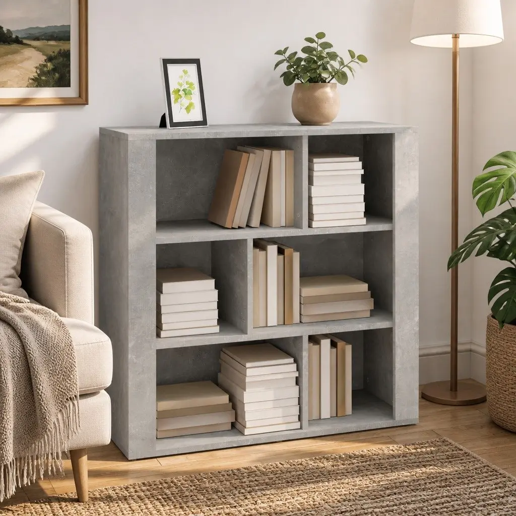 Sideboard Storage Cabinet 80x30x80 cm Grey Engineered Wood Living Room Furniture