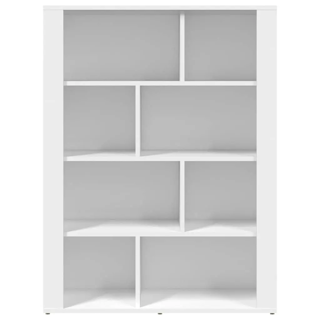 Sideboard Storage Cabinet White Engineered Wood Living Room Buffet 80 x 30 x 106 cm