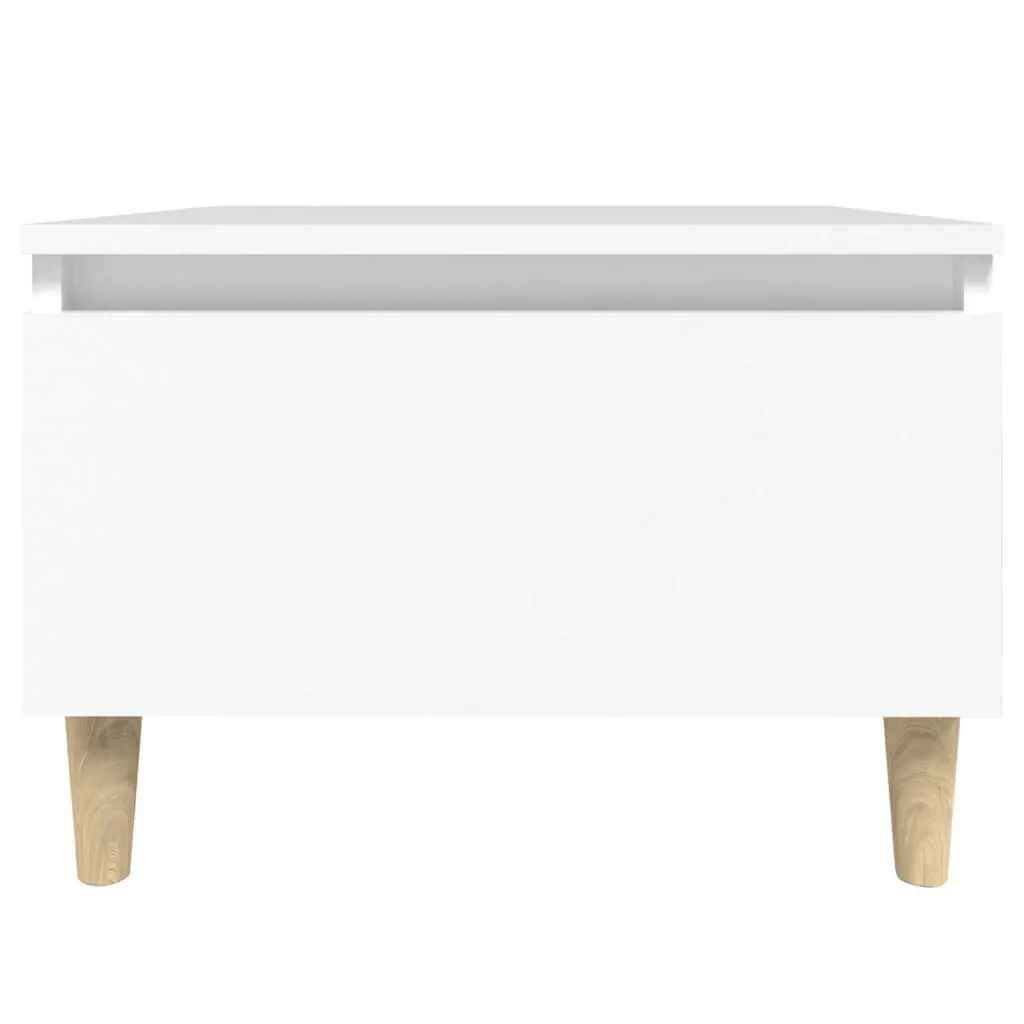 End Table Storage Scandinavian Style White 50W x 46D x 35H cm