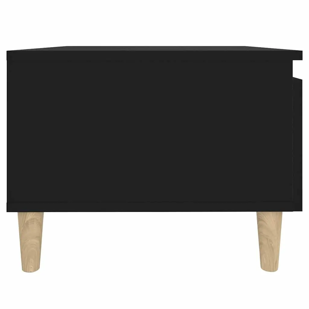 End Tables Black 50x46x35 cm Engineered Wood Side Table Accent Furniture 2 Piece