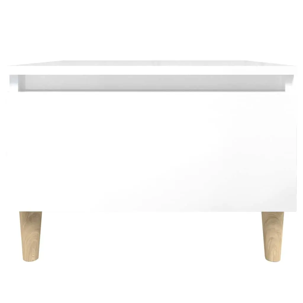 End Tables Side Tables 2 pcs White High Gloss Scandinavian Living Room Accent