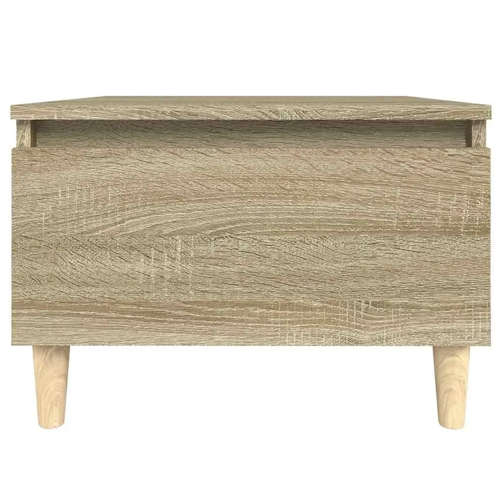 End Table Side Tables 2 pcs Brown Engineered Wood Storage Drawer Living Room