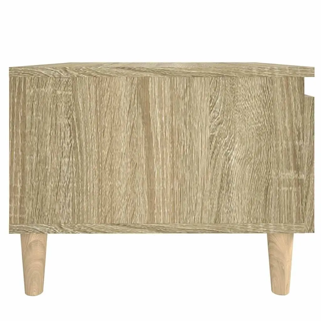 End Table Side Tables 2 pcs Brown Engineered Wood Storage Drawer Living Room