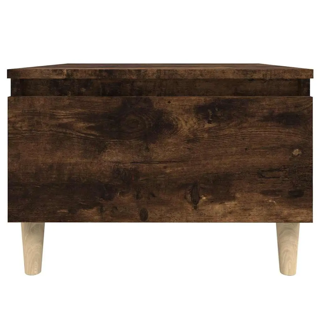 Side Table Storage Drawer 50 x 46 x 35 cm Brown Scandinavian Furniture