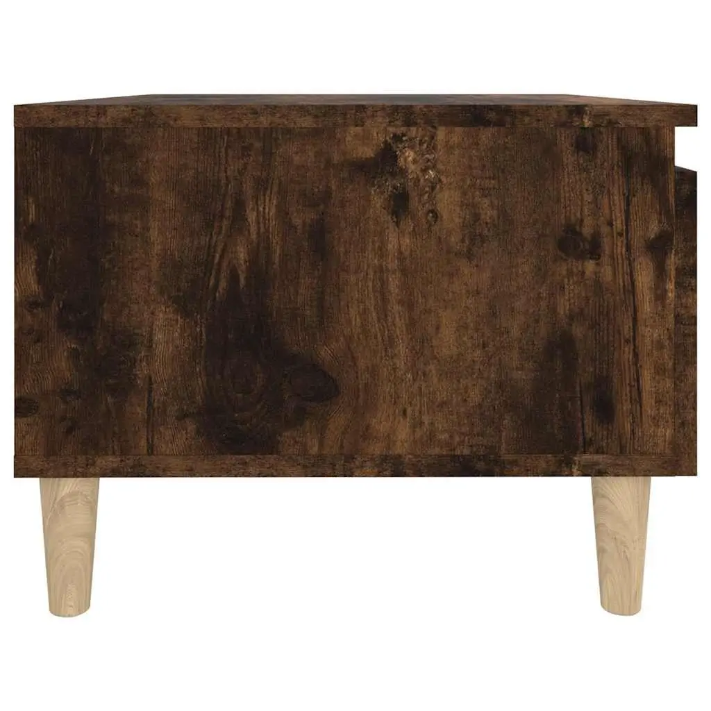 Side Table Storage Drawer 50 x 46 x 35 cm Brown Scandinavian Furniture