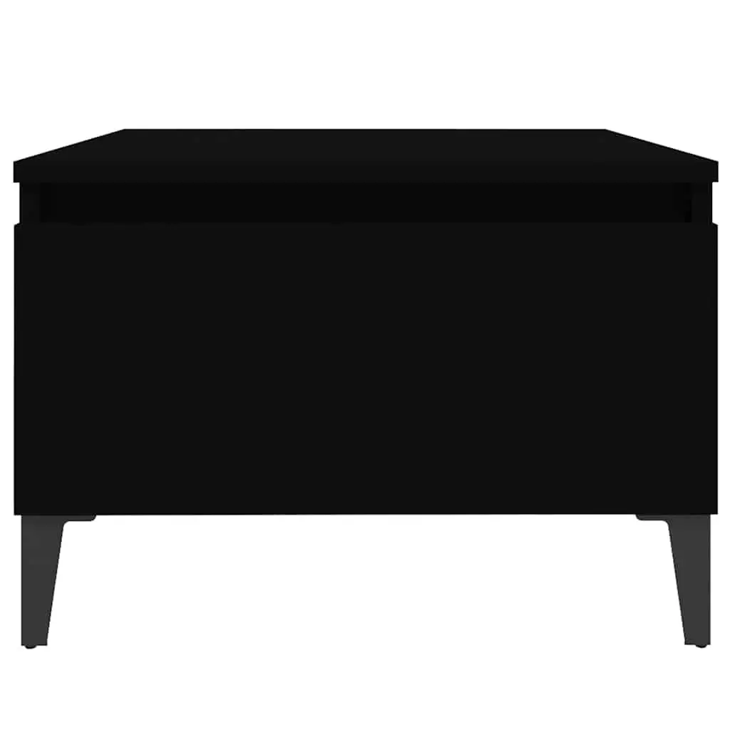 Side Tables 2 pcs Black 50x46x35 cm Living Room Accent Furniture Storage Drawer