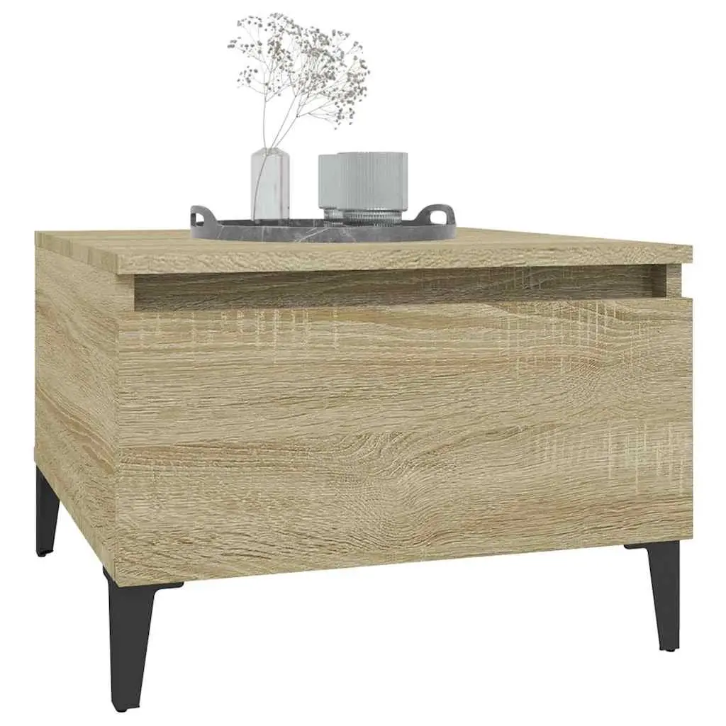 Brown Accent Table with Storage Drawer