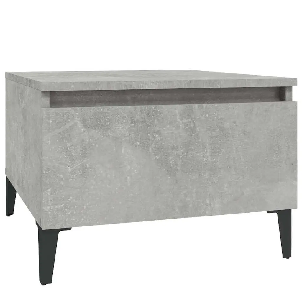 End Tables Set of 2 Grey Engineered Wood Accent Side Tables Drawer Storage