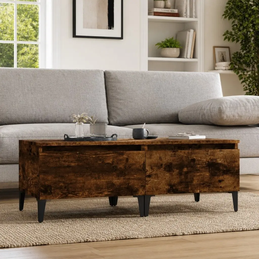 End Tables Set of 2 in Smoked Oak Finish
