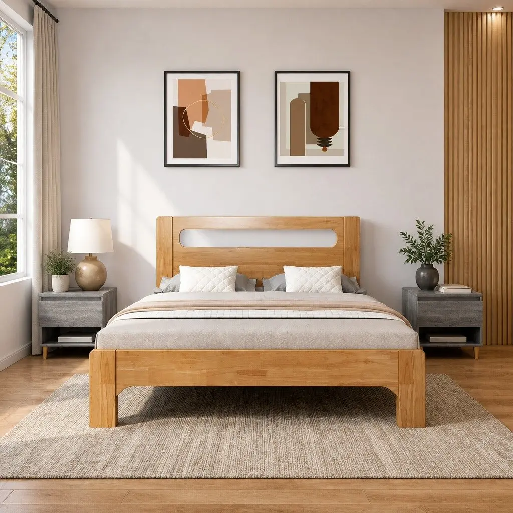 Bedside Tables Nightstands 50x46x50 cm Grey Engineered Wood 2 pcs