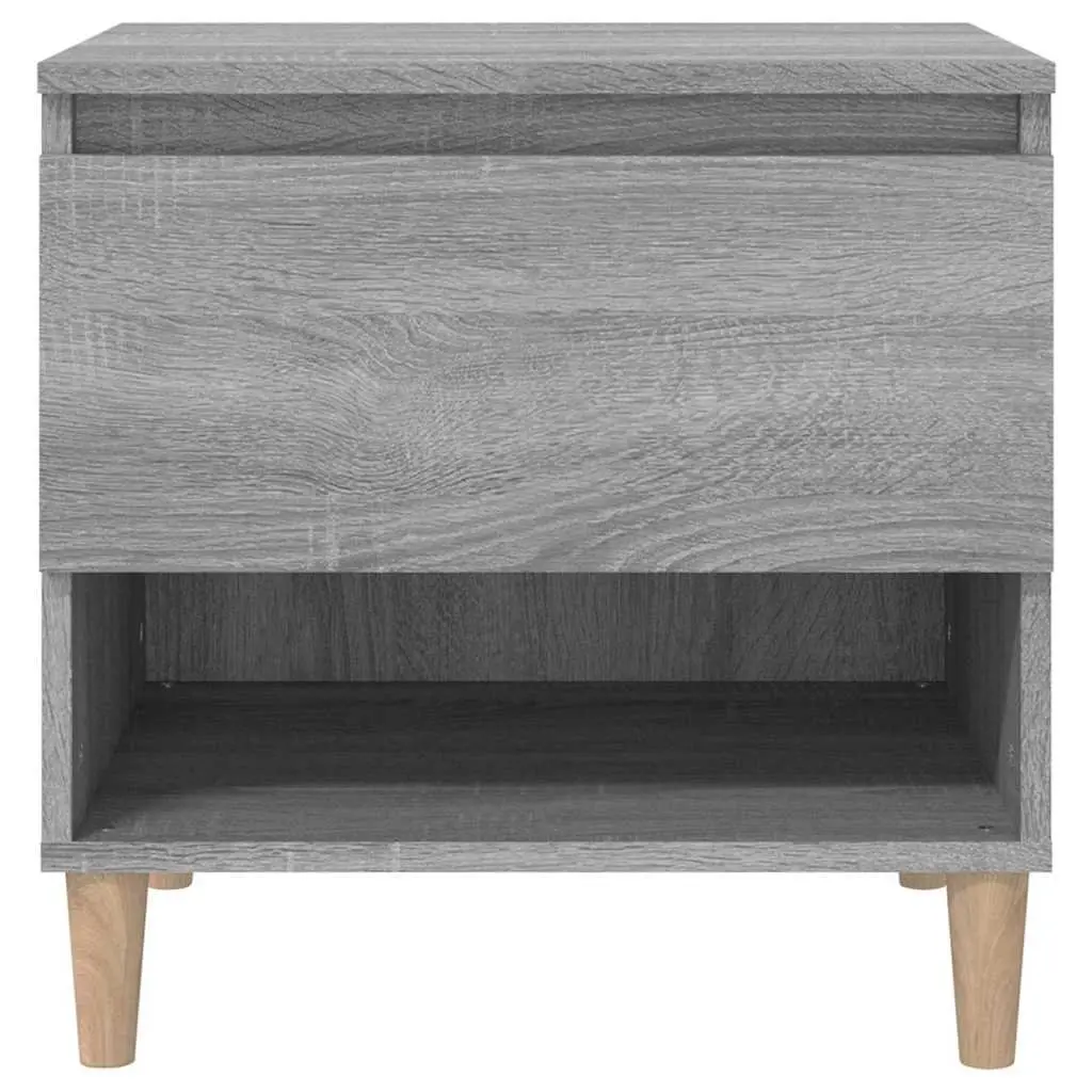 Bedside Tables Nightstands 50x46x50 cm Grey Engineered Wood 2 pcs