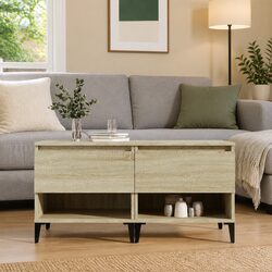 Reliable Brown Engineered Wood Side Tables with Storage