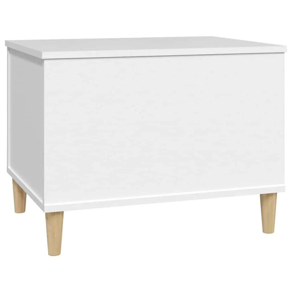 Lift-Top Coffee Table White 60x44.5x45 cm Engineered Wood Storage Compartment