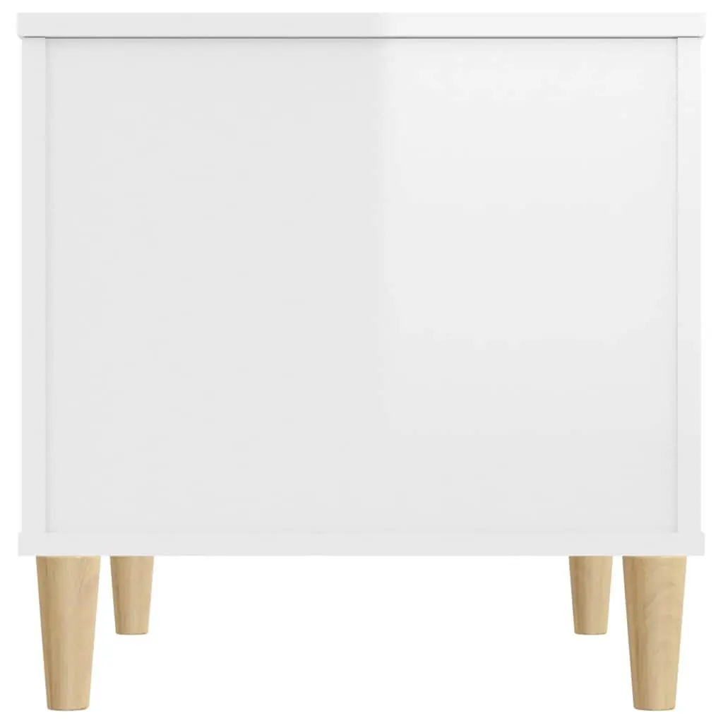 Coffee Table Lift Top White High Gloss Engineered Wood Storage Compartment