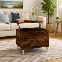 Practical Brown Lift-Top Coffee Table for Your Living Room