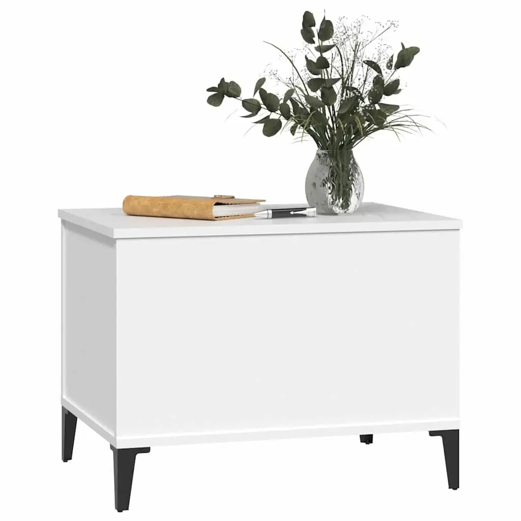 Lift-Top Coffee Table White 60x44.5x45cm Storage Compartment Living Room