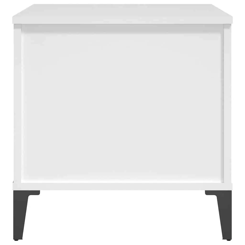 Lift-Top Coffee Table White 60x44.5x45cm Storage Compartment Living Room