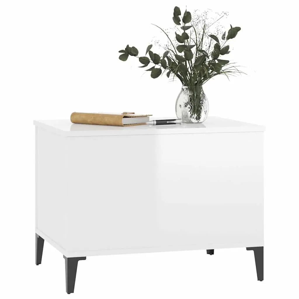 Lift Top Coffee Table with Hidden Storage White 60cm x 44.5cm x 45cm Engineered Wood