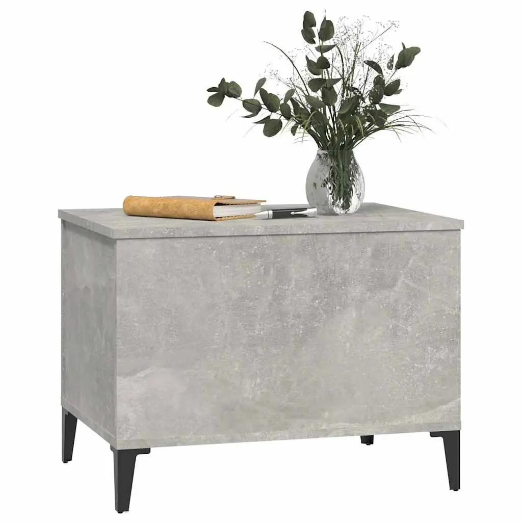 Lift Top Coffee Table Grey Engineered Wood Storage Compartment 60 x 44.5 x 45 cm