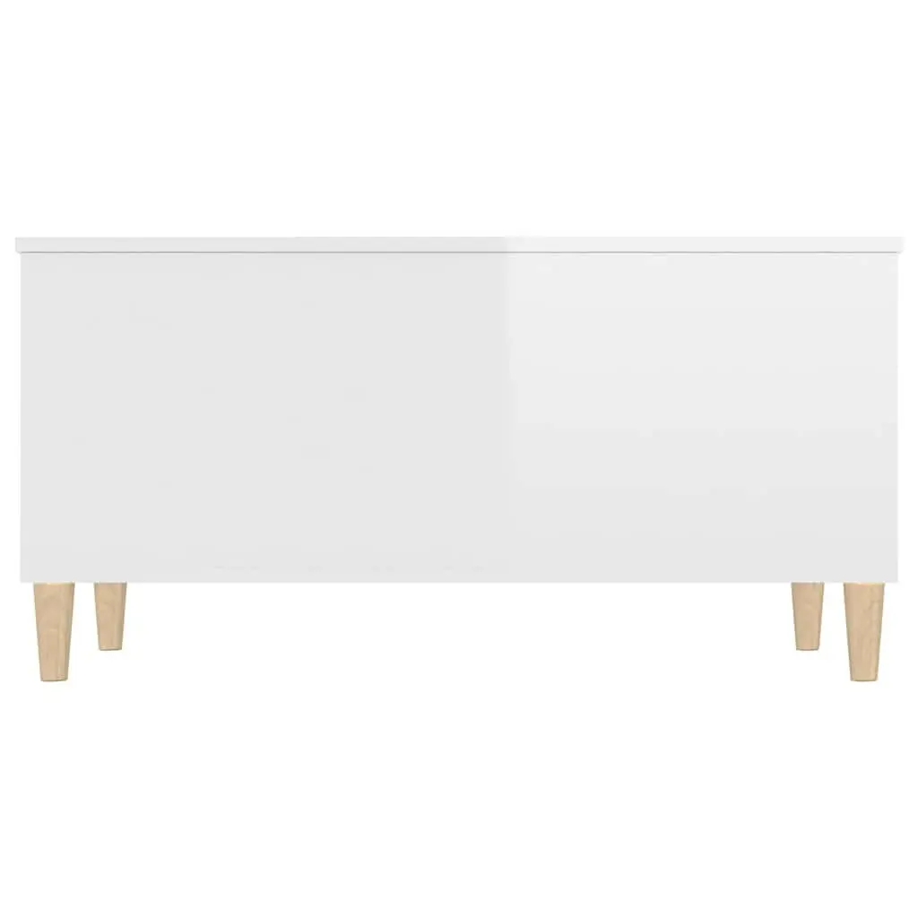 Coffee Table Lift Top White High Gloss 90x44.5x45cm Hidden Storage Compartment