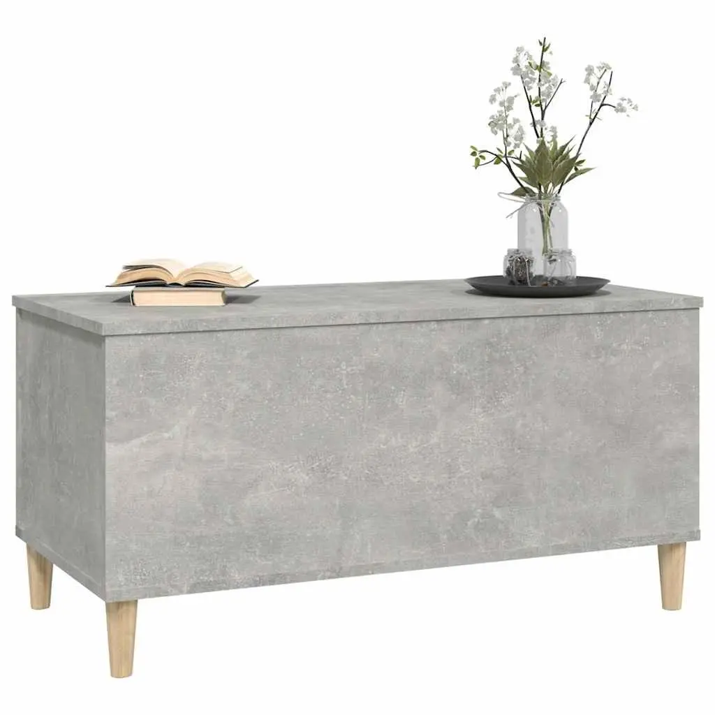 Lift Top Coffee Table Grey Engineered Wood Storage Compartment 90 x 44.5 x 45 cm